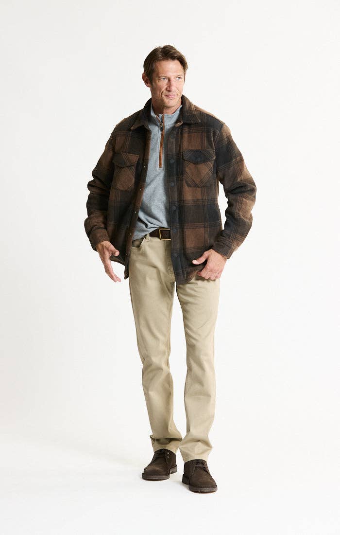 Sherpa Bonded Plaid Overshirt