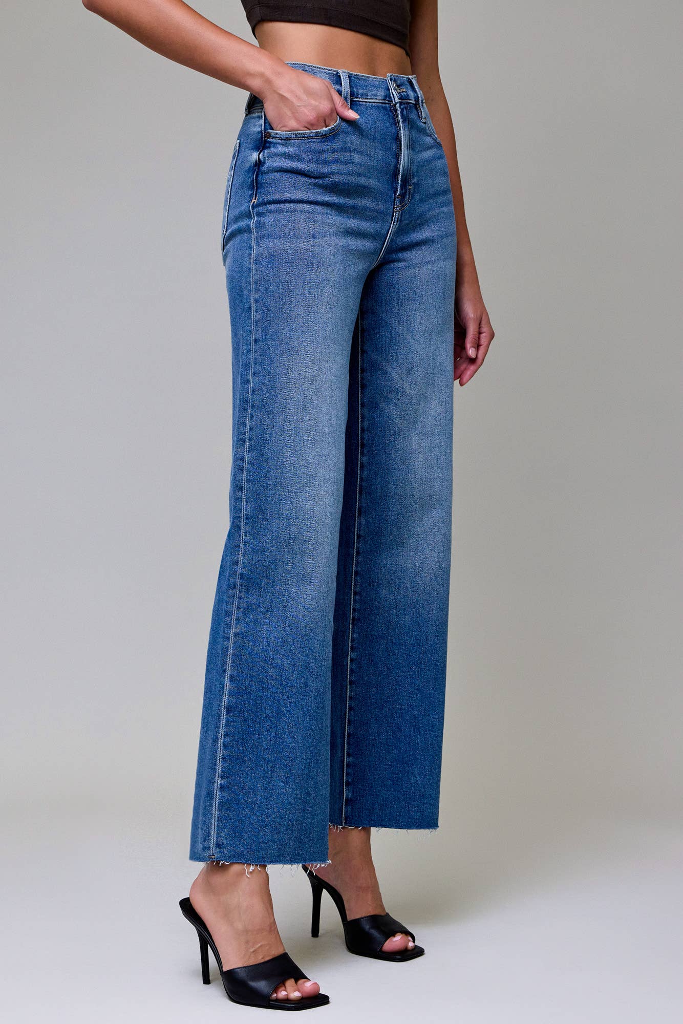 Medium Dark Clean Stretch Dad Jean