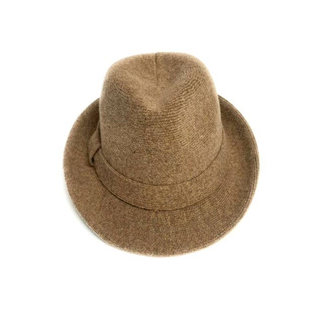 23S-0822 Boiled Wool Small Brim Fedora Hat