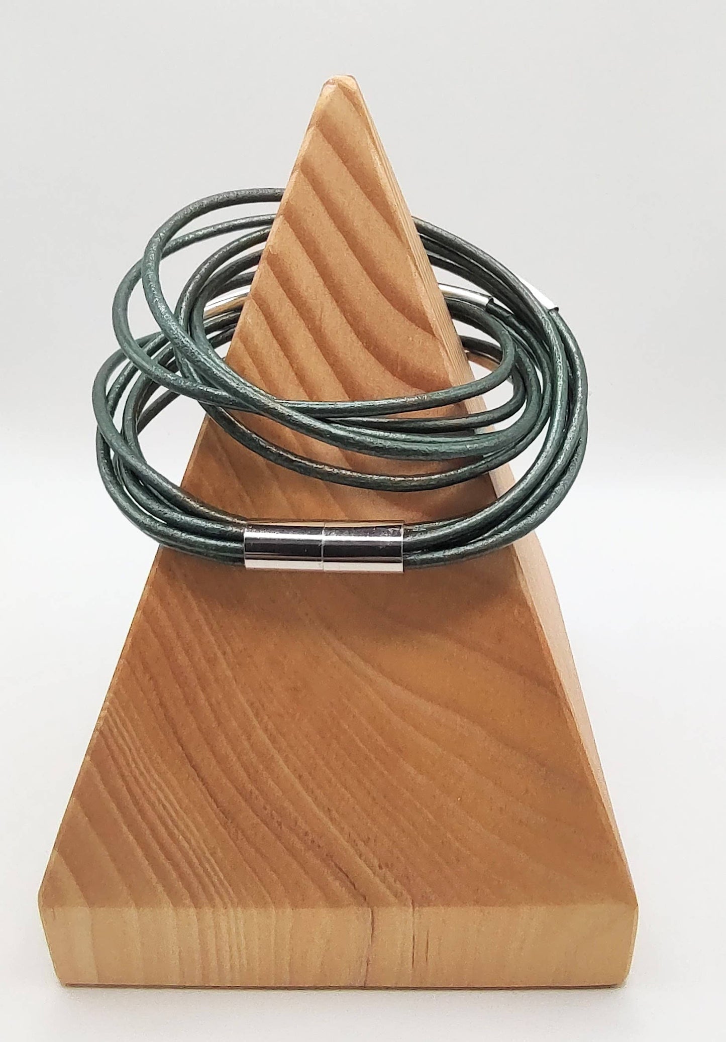 Metallic Sea Green Original Leather Wrap