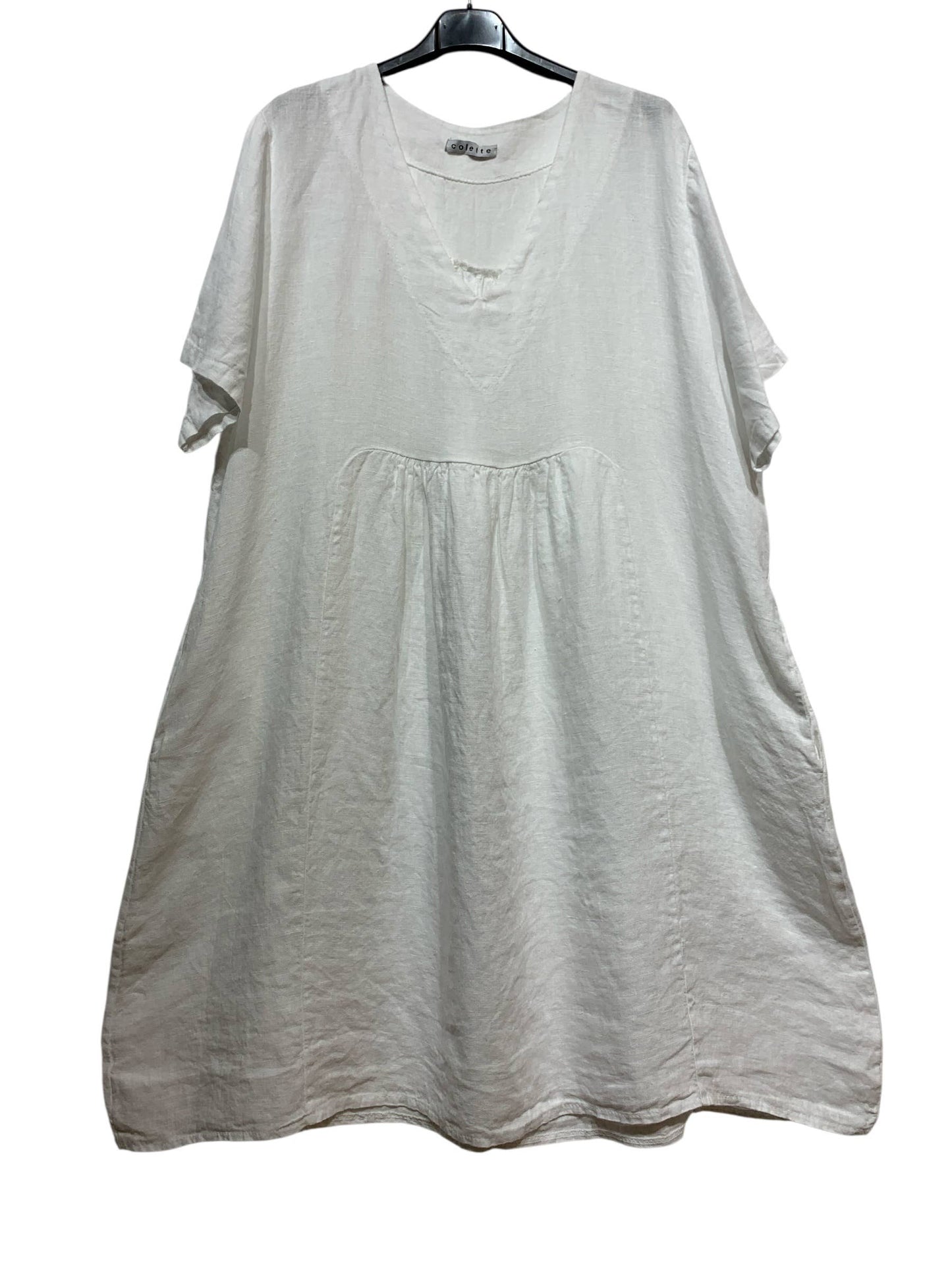 56462 THICK LINEN DRESS
