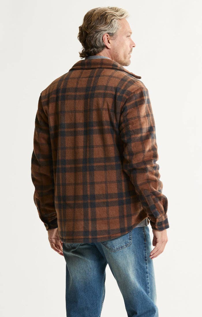 Sherpa Bonded Plaid Overshirt