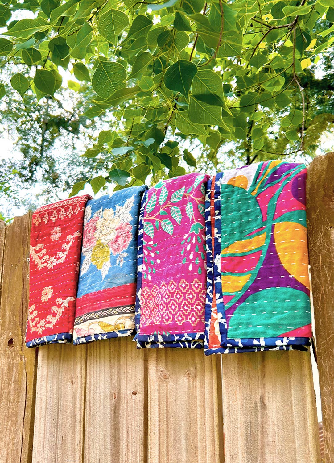 Kantha Kitchen Tea Towels - Set of 2