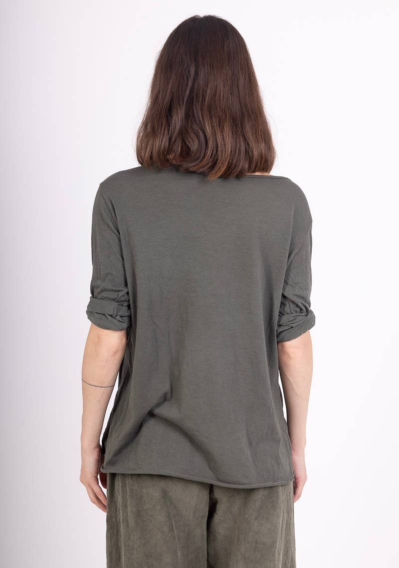69461 BASIC COTTON TSHIRT: Black