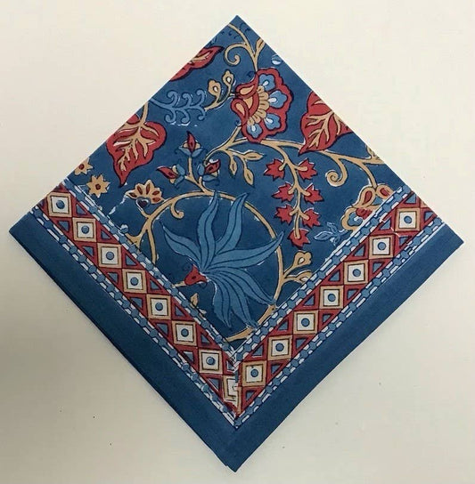 Napkins Indo Fleur Blue 1318N