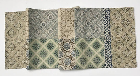 Table Runner 80" Porto Blue Multi