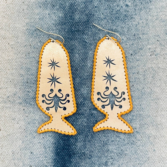 Brass Earrings, Bohemian Contemporary Handmade Jewelry