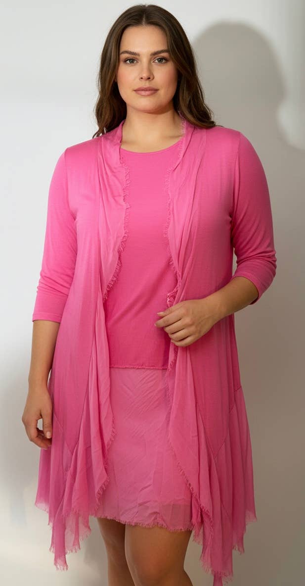 Silk and Viscose Cardigan 
No Tariffs Will Be Ad