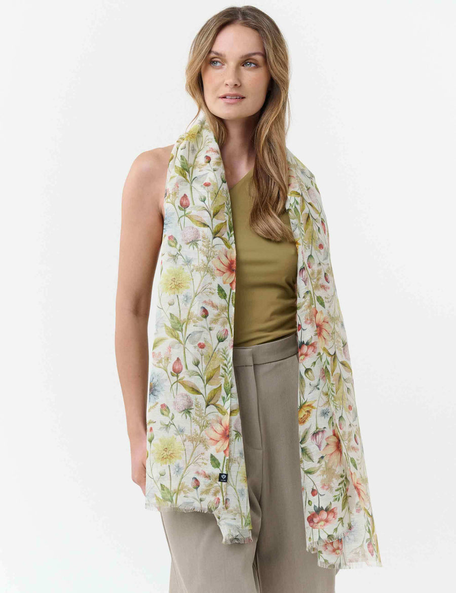 Vintage Floral Scarf