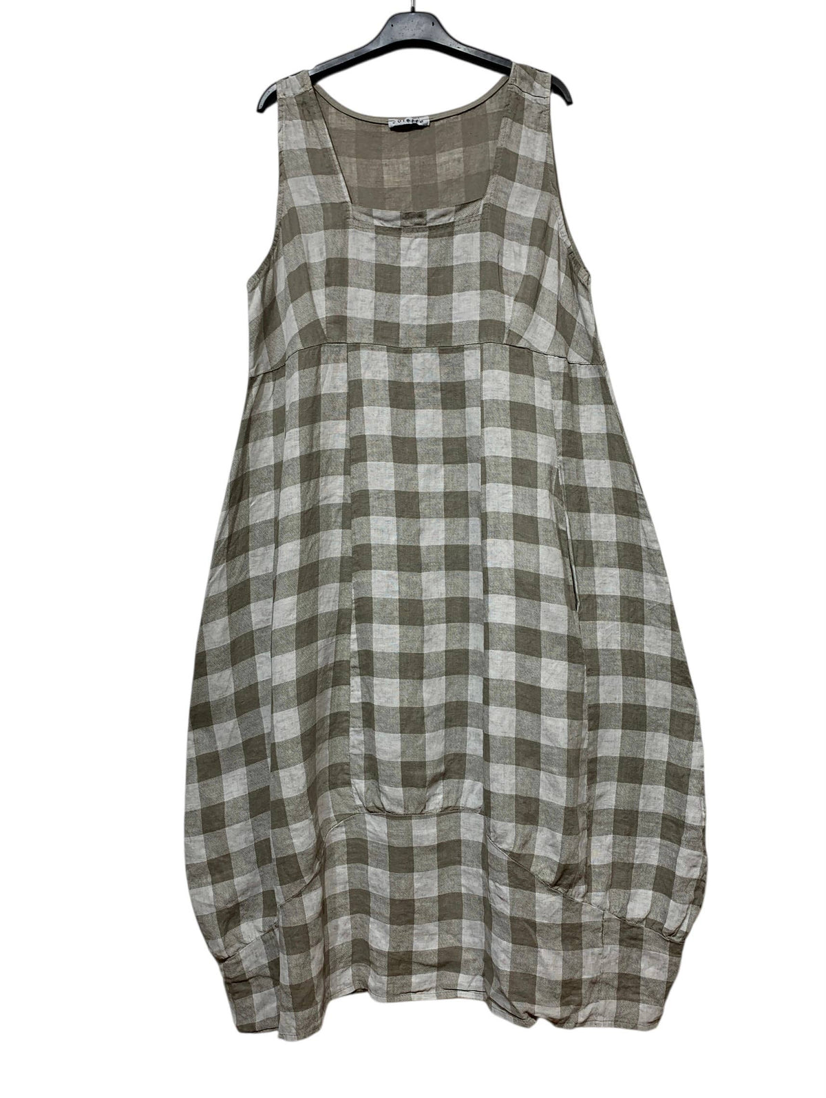 Gingham Linen Dress
