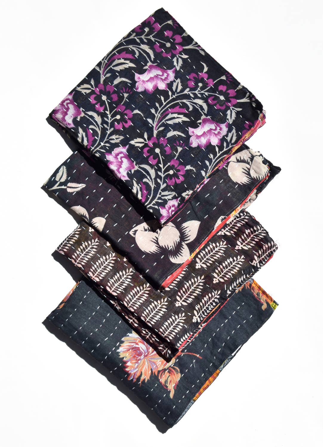 Black Kantha Napkins