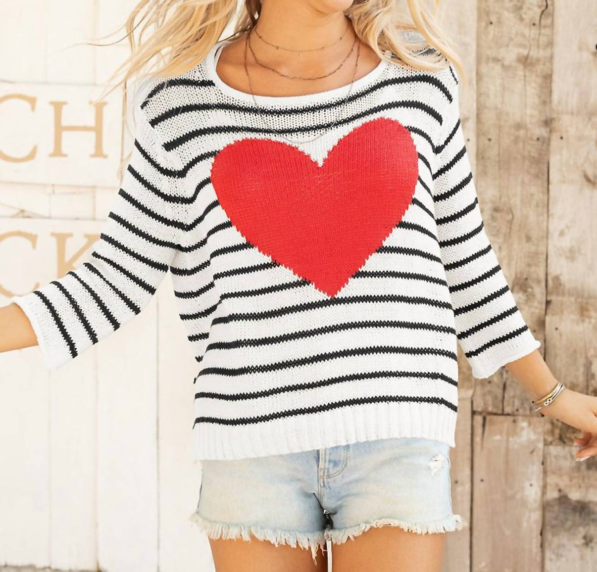 Amelie Heart Sweater