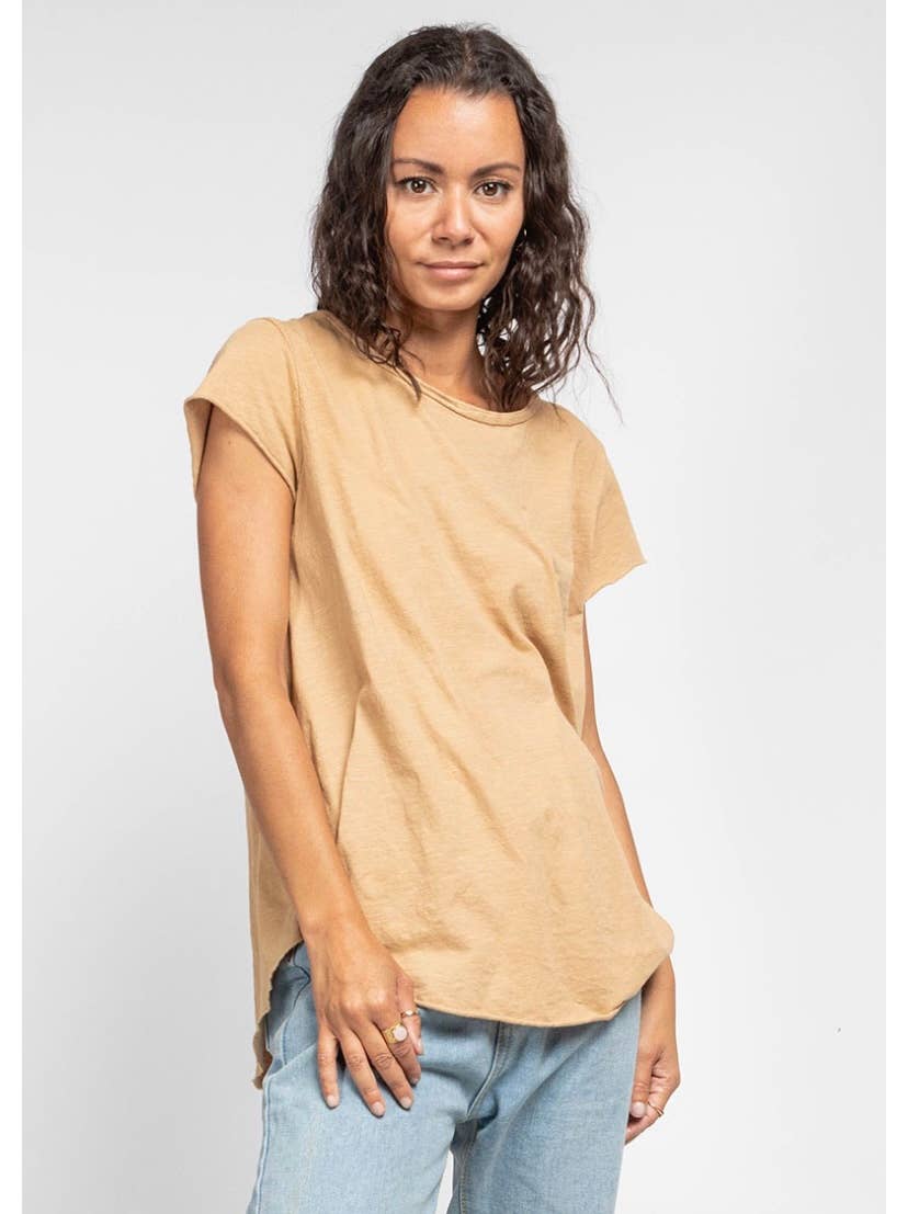 COTTON T-SHIRT ROUND NECK, BASIC 8117