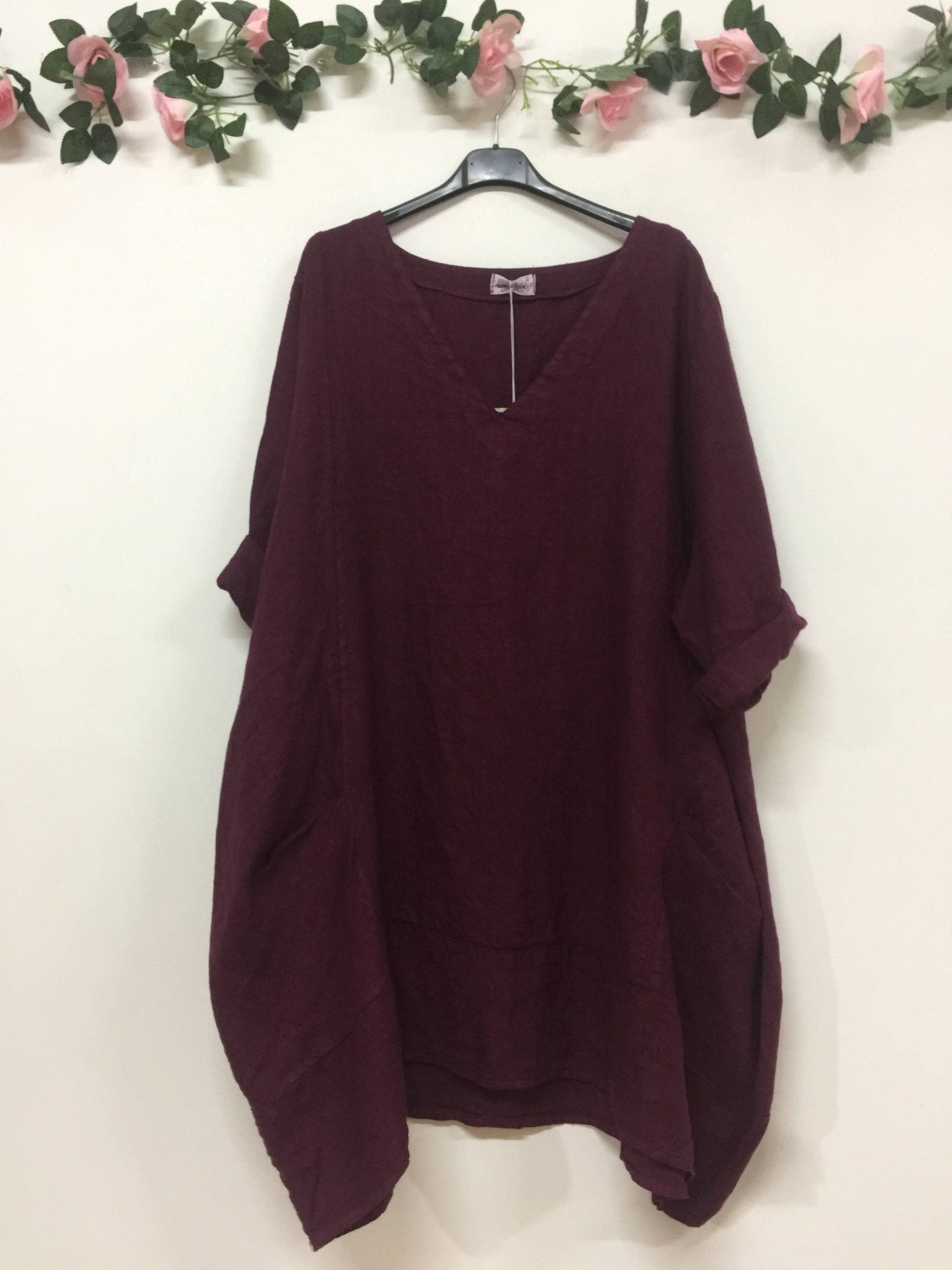 LINEN DRESS. 67188 MELANIA