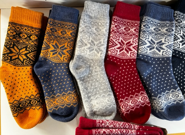Wool Wear of Scandinavia Nordic Stars Wool Socks WW50 C/G