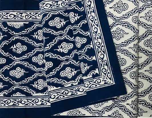 Table Runner 60" Trellis Navy 1904K