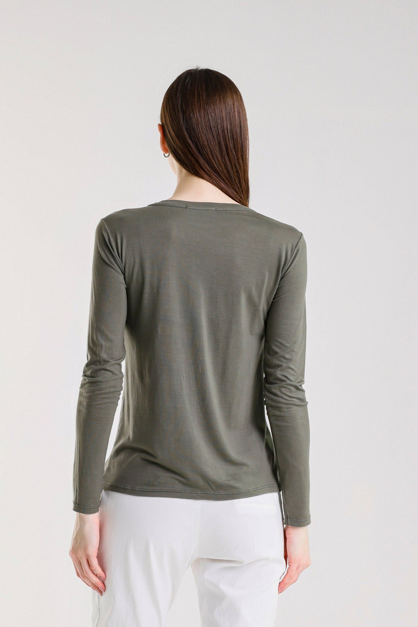 Renata Long Sleeve Crew Neck Tee (BLS432)