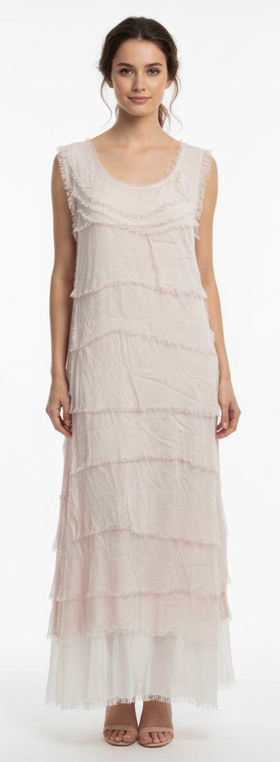 Silk Maxi Ruffle Dress
No Tariffs Will Be Added