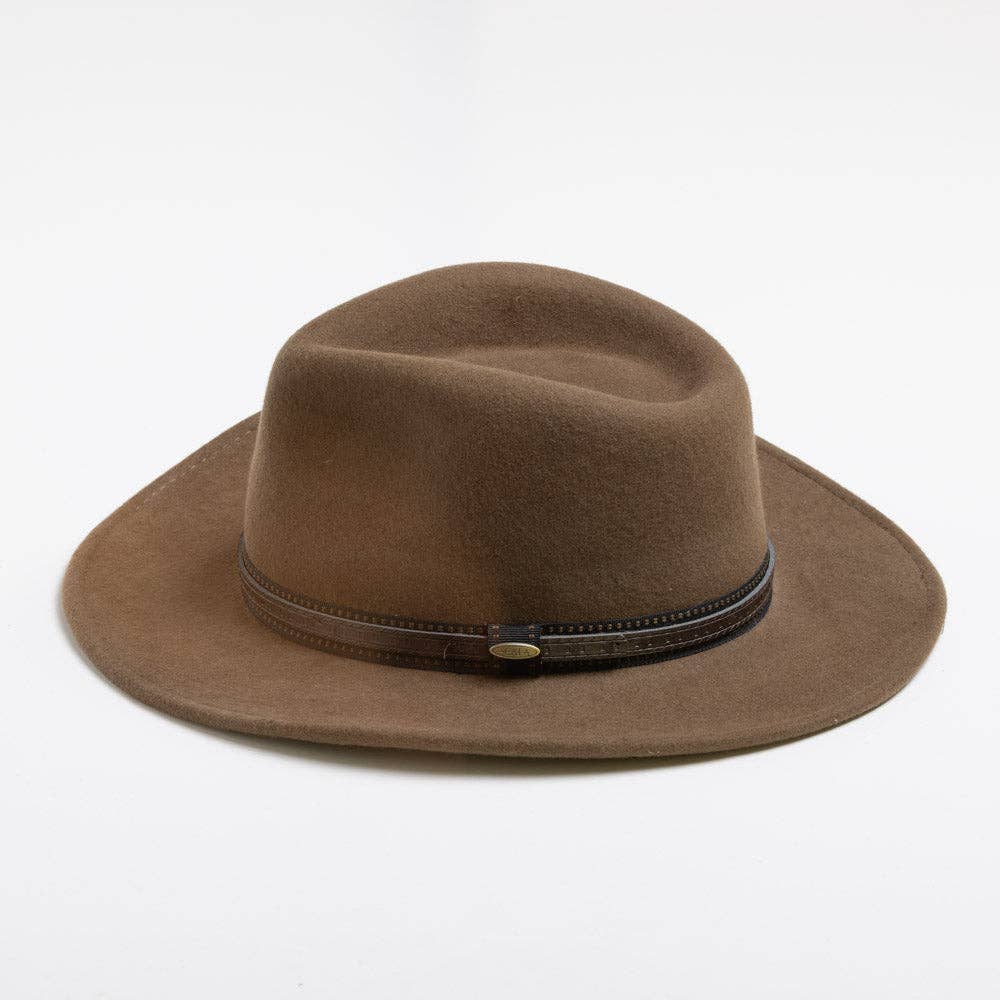 Mens Winter Wool Felt Crushable Hat- San Antonio