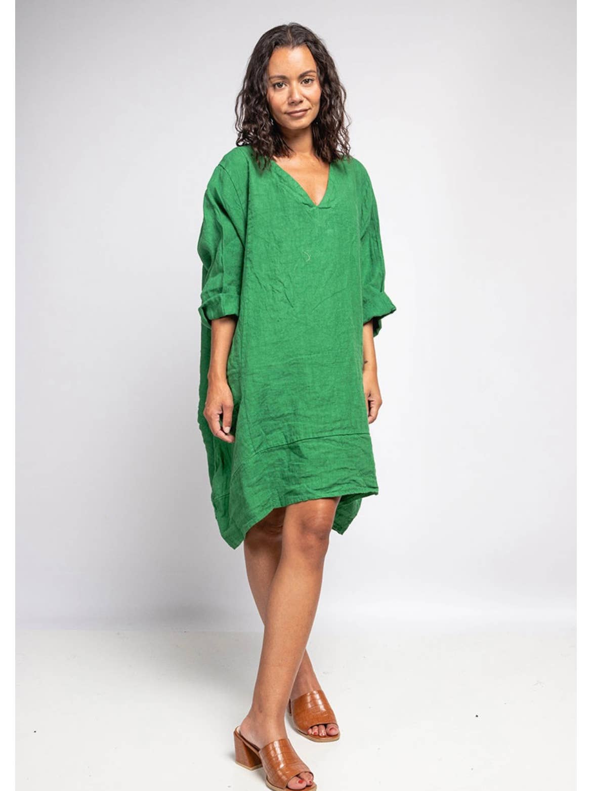 LINEN DRESS. 67188 MELANIA