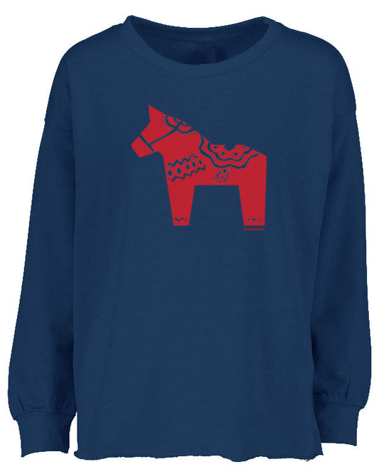 Drop Shoulder Crew Swedish Horse