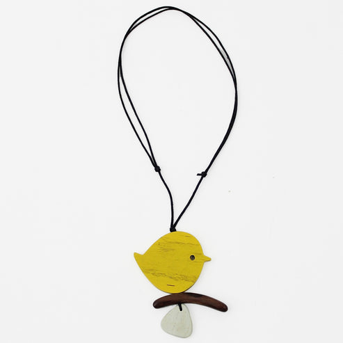 Yellow Robin Necklace