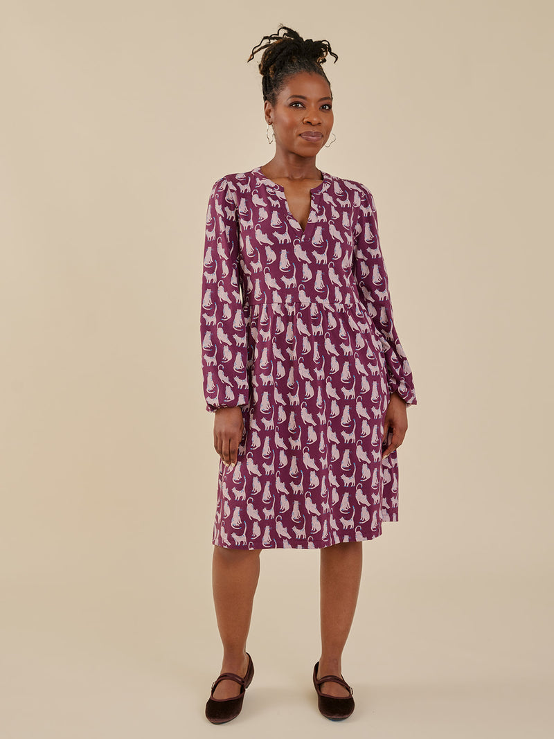 Greta Lounge Cats Dress
