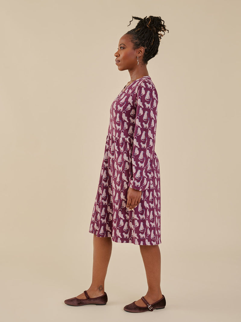 Greta Lounge Cats Dress