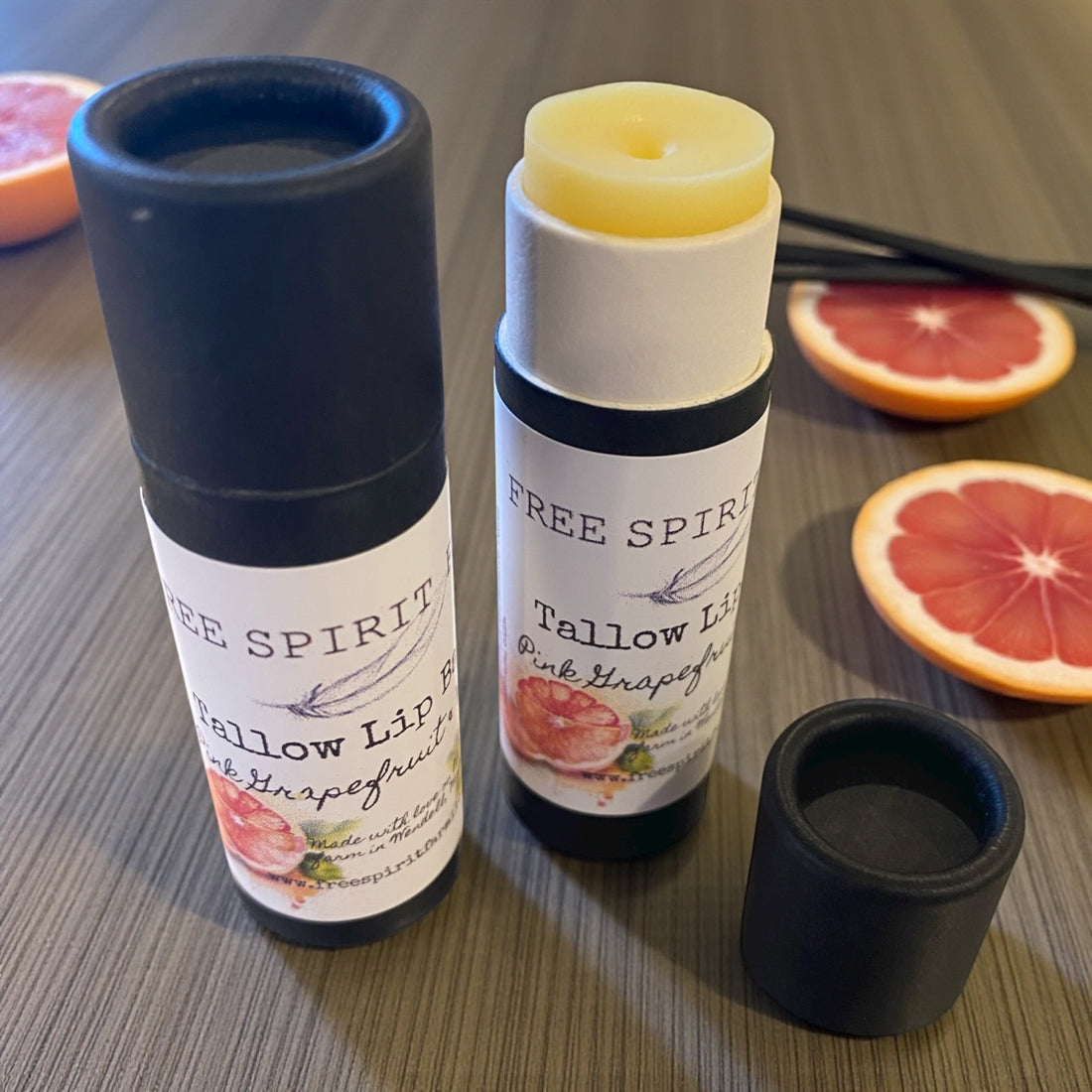 Tallow Lip Balm Pink Grapefruit & Vanilla