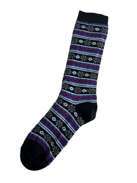 Fair Isle Stripe Socks