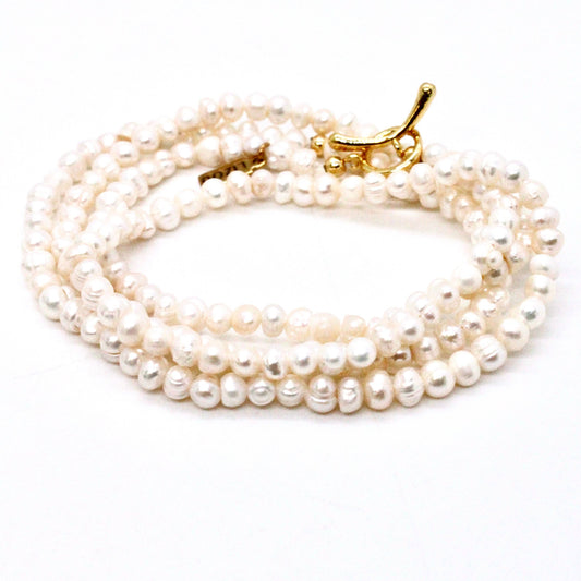 Delicate Mini Freshwater Pearl Beaded Necklace - N2-2565