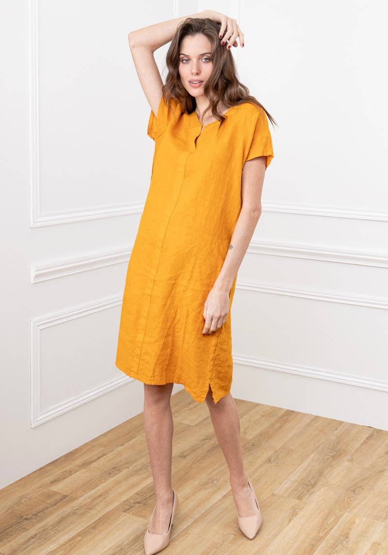 37692 TUNIC IN 100% LINEN: SCARABEO