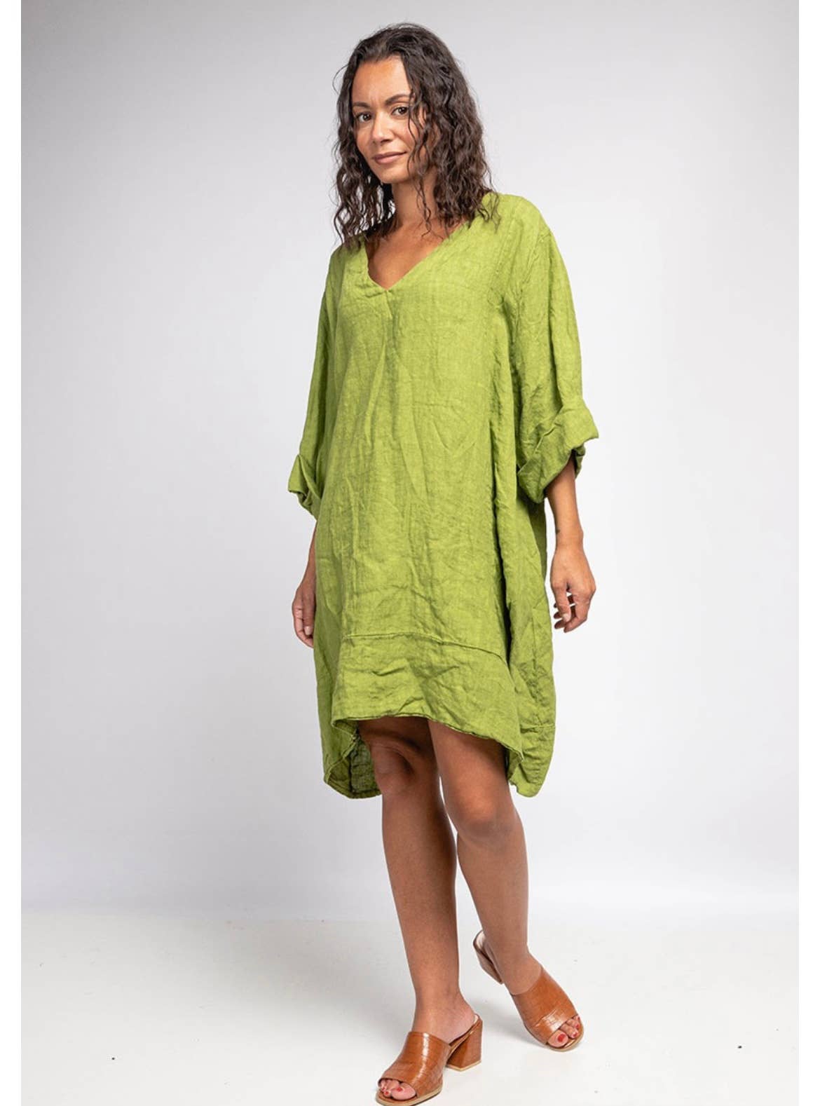 LINEN DRESS. 67188 MELANIA