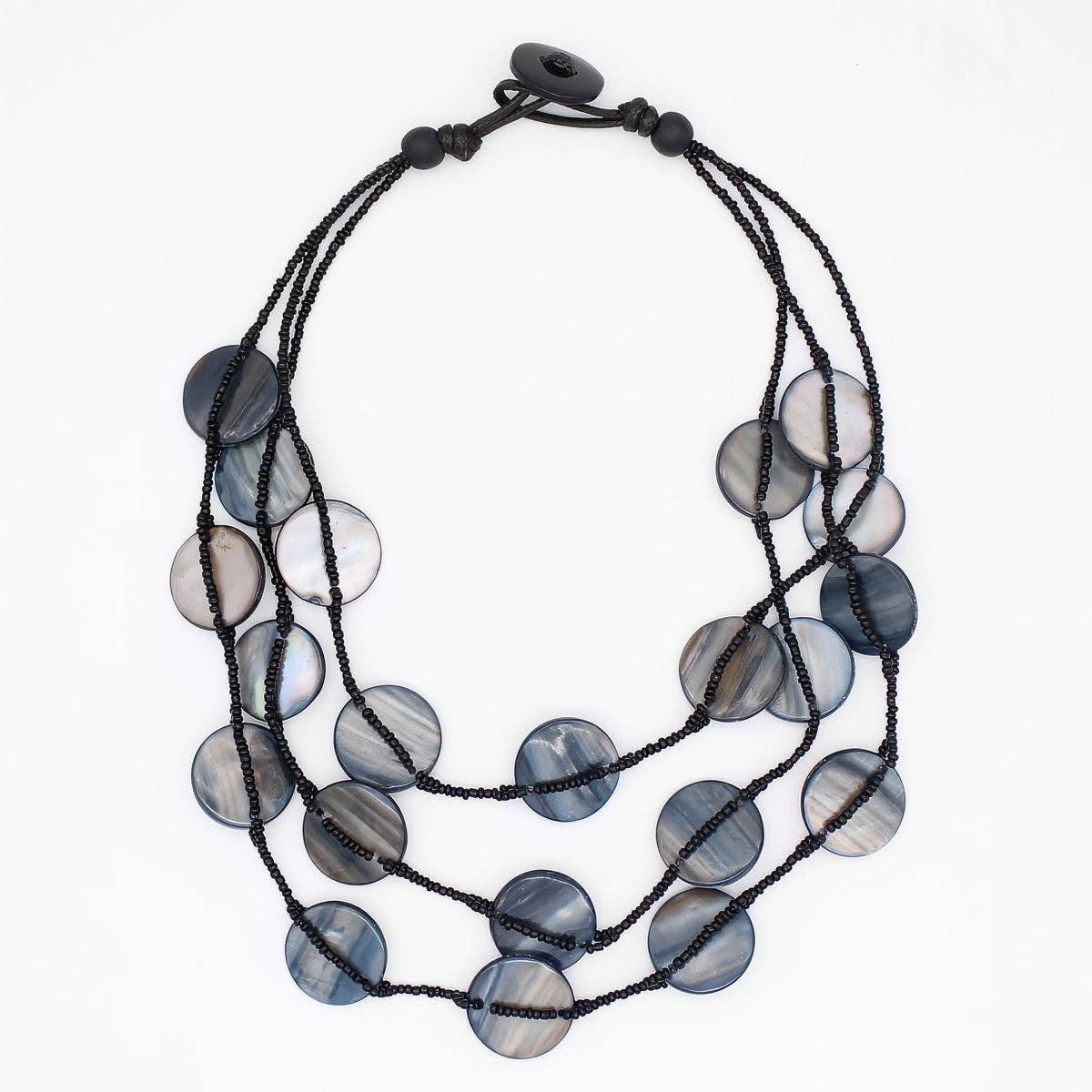 Black Sky Dream Bib Necklace