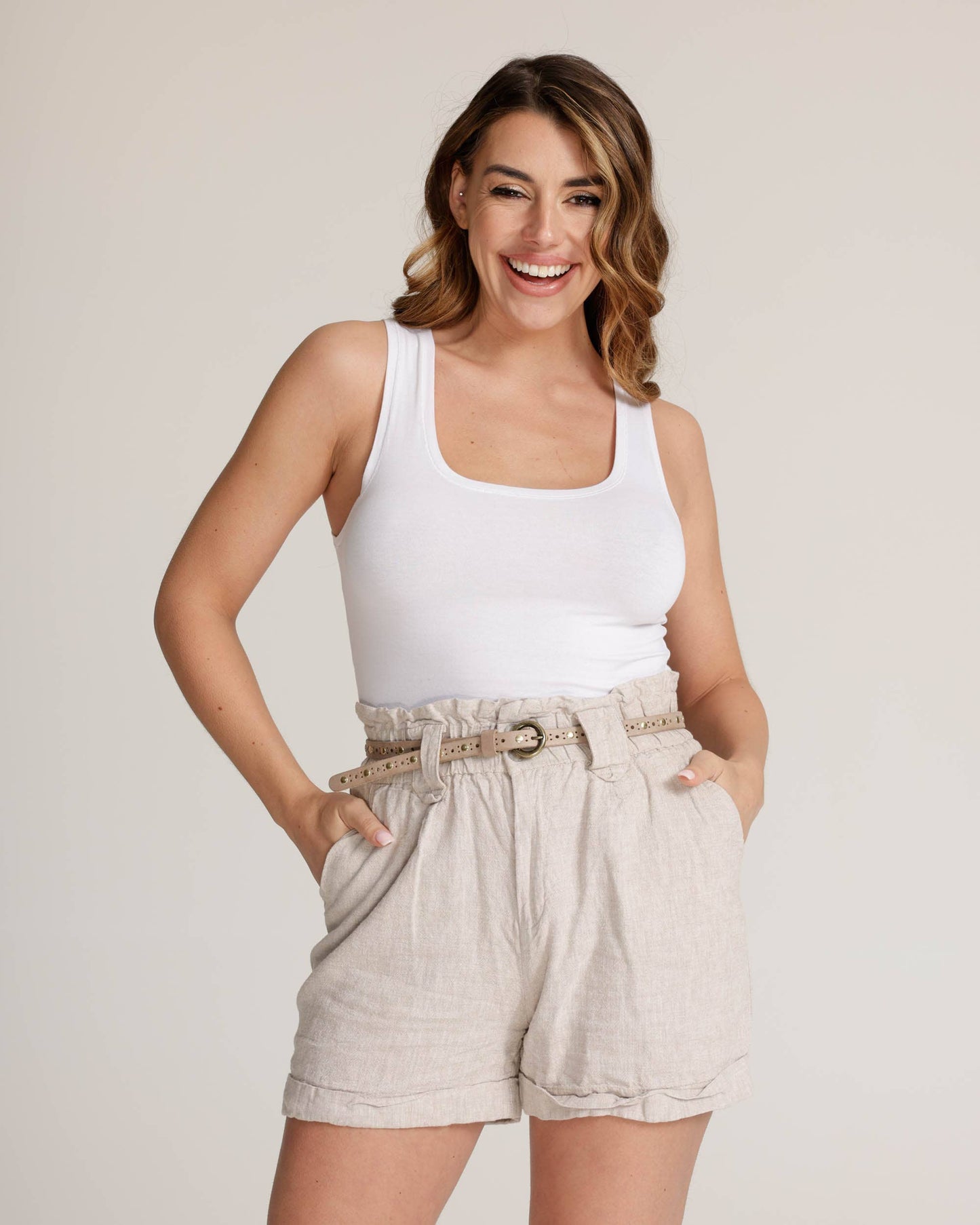 Chloe | Vintage Studded Skinny Belt