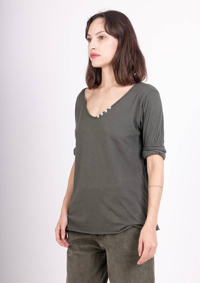 69461 BASIC COTTON TSHIRT: Black