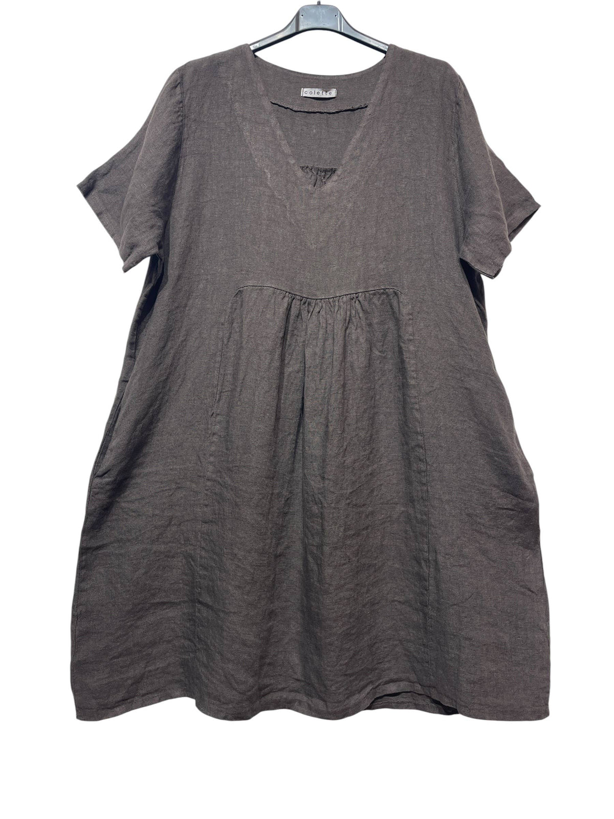 56462 THICK LINEN DRESS
