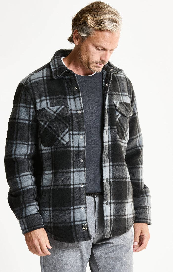 Sherpa Bonded Plaid Overshirt