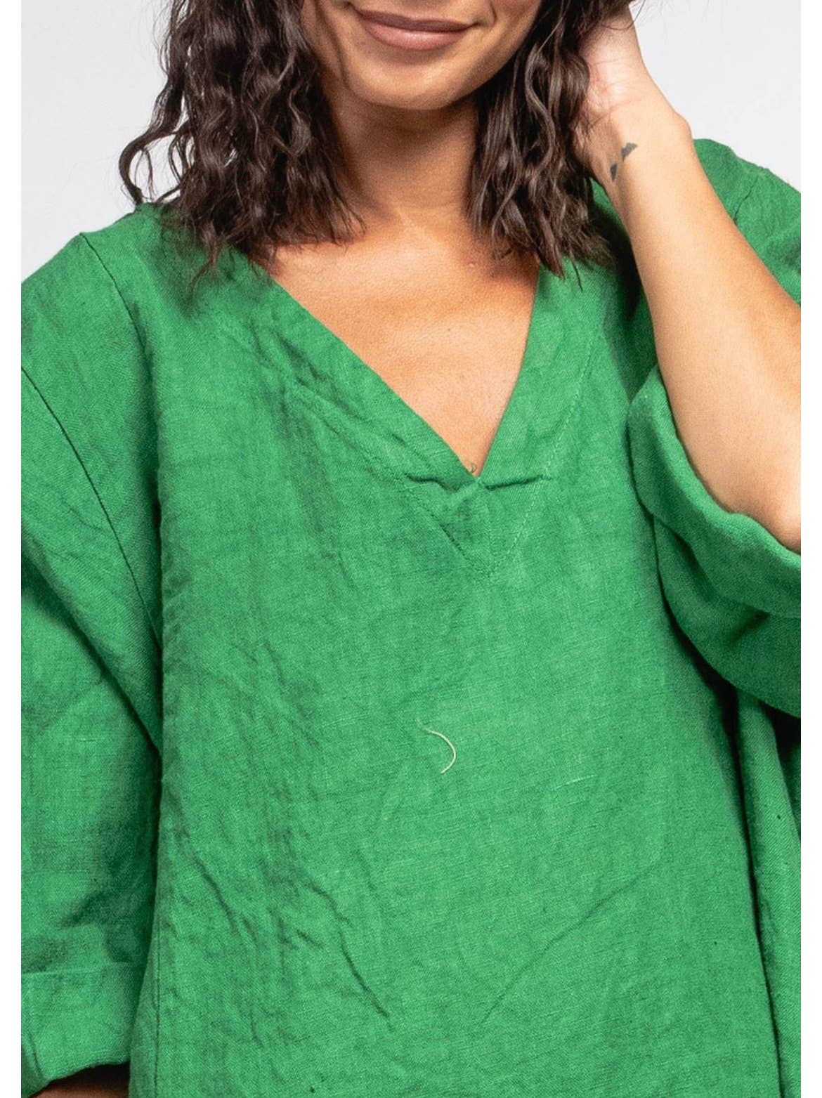 LINEN DRESS. 67188 MELANIA