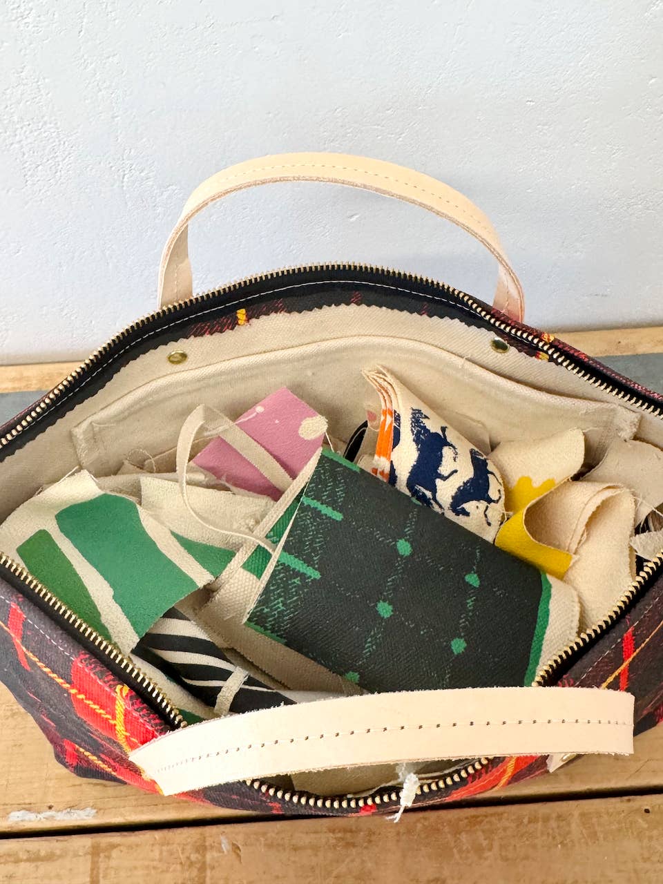 Tartan Plaid Large Satchel