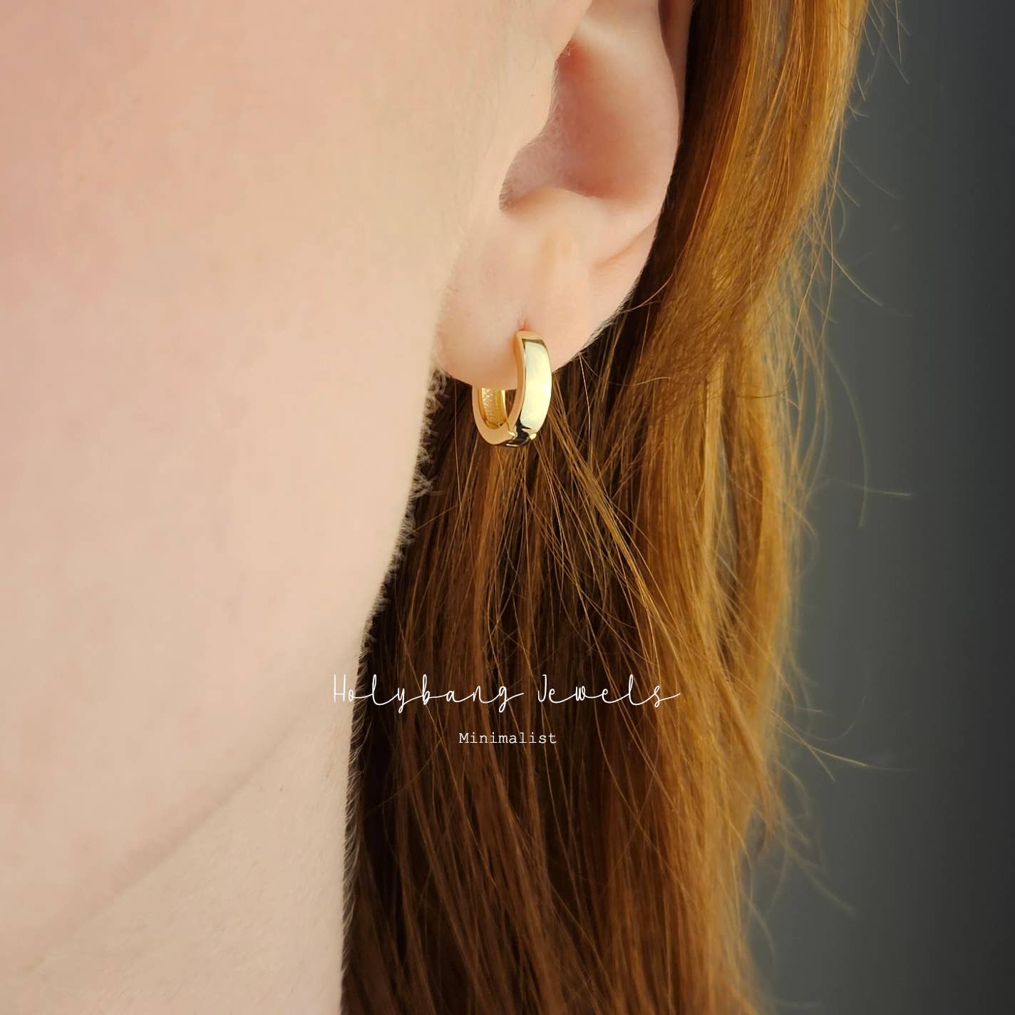 CLASSIC HUGGIE HOOP EARRINGS -E-HT1648 / E-HT1649 / E-HT1650