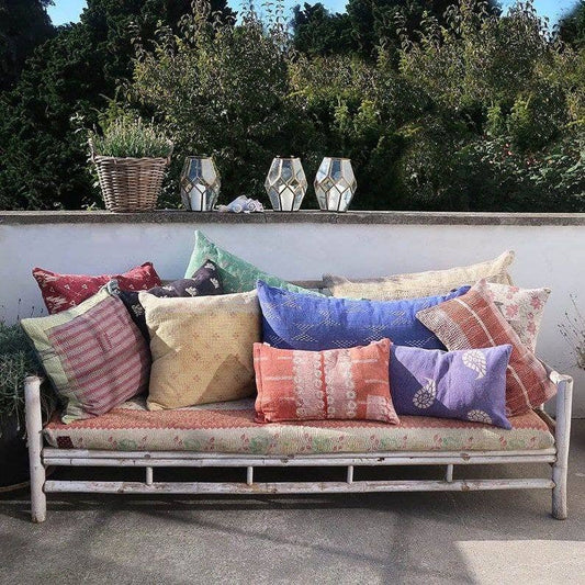 Set kantha Sham Pillow Cover Handmade Decorative Cushion