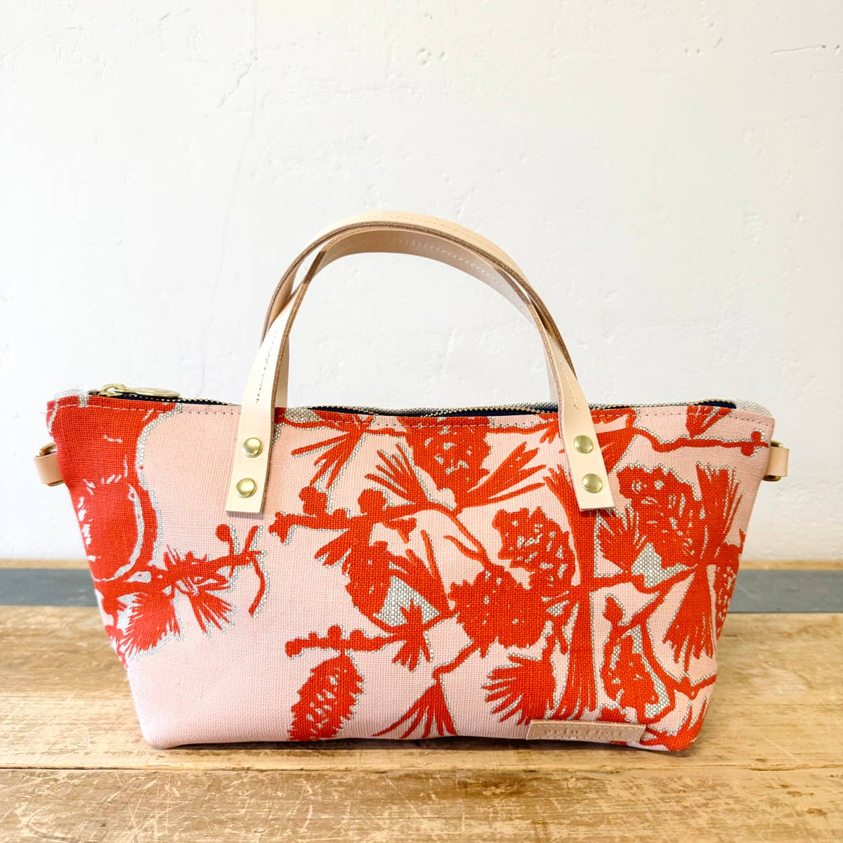 Pine Cone Tree Heavy Linen or Heavy Canvas Satchel Bag