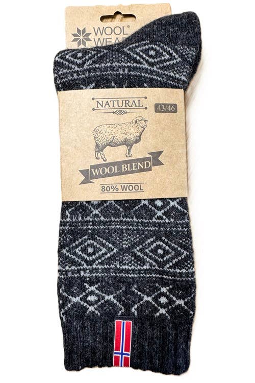 Wool Wear of Scandinavia Nordic Norway Wool Socks WW10B