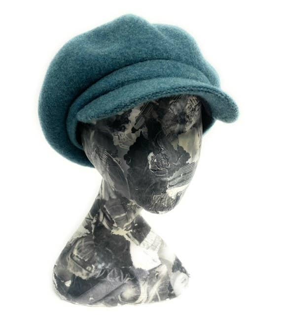 23S-0818 Boiled Wool News Boy Cap