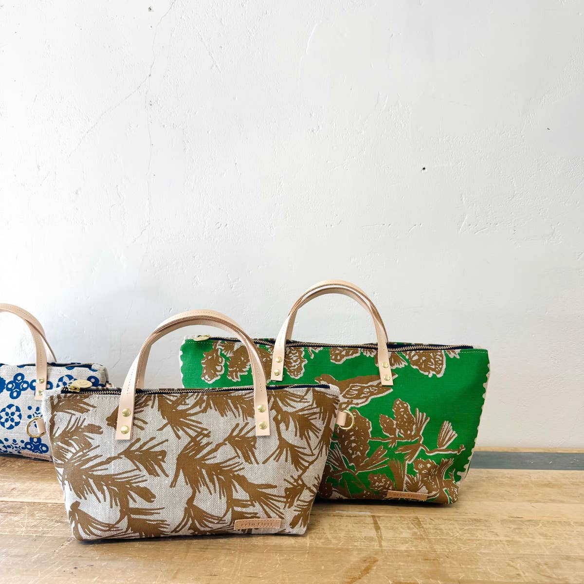 Pine Cone Tree Heavy Linen or Heavy Canvas Satchel Bag