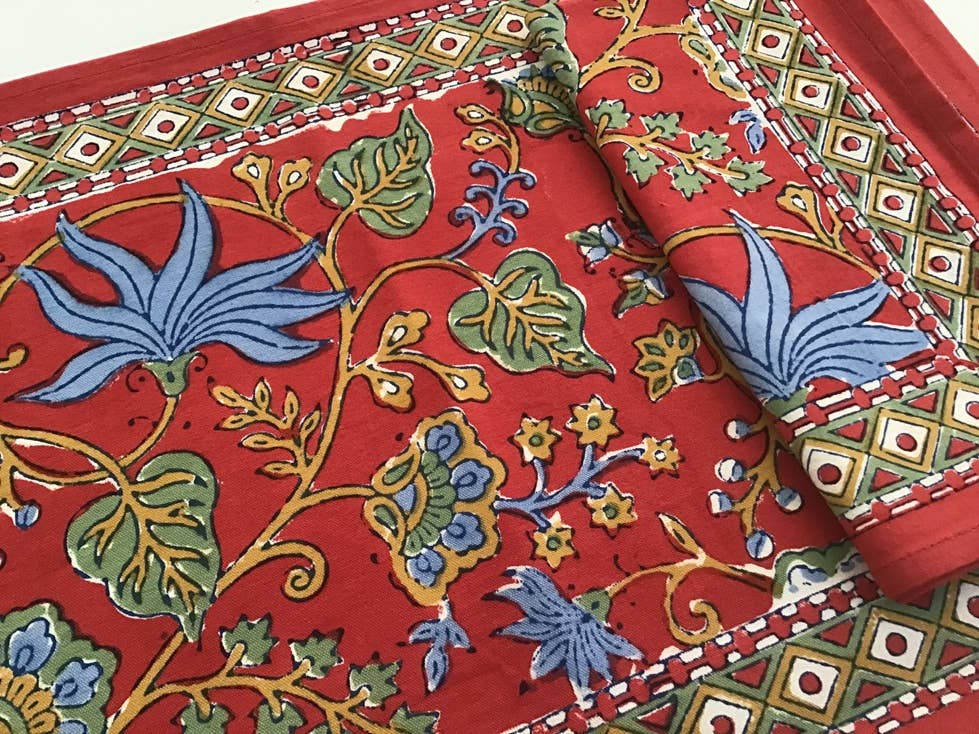Tablemats Indo Fleur Red 1318Z