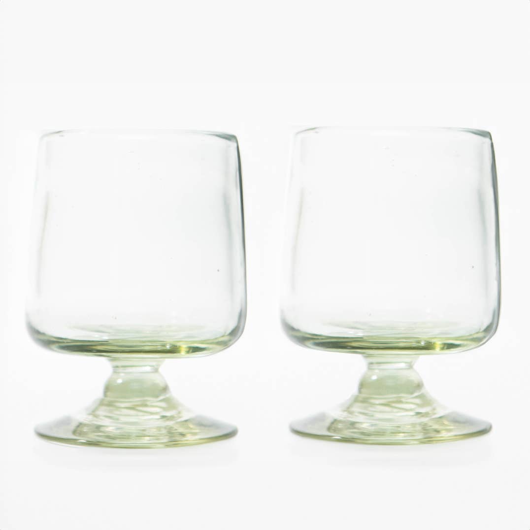 Handblown Short Stemmed Wine Glass