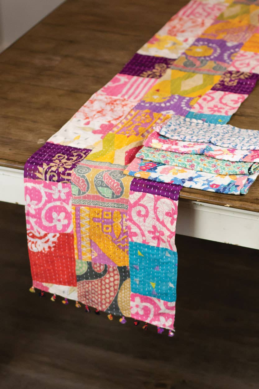 Kantha Table Runner