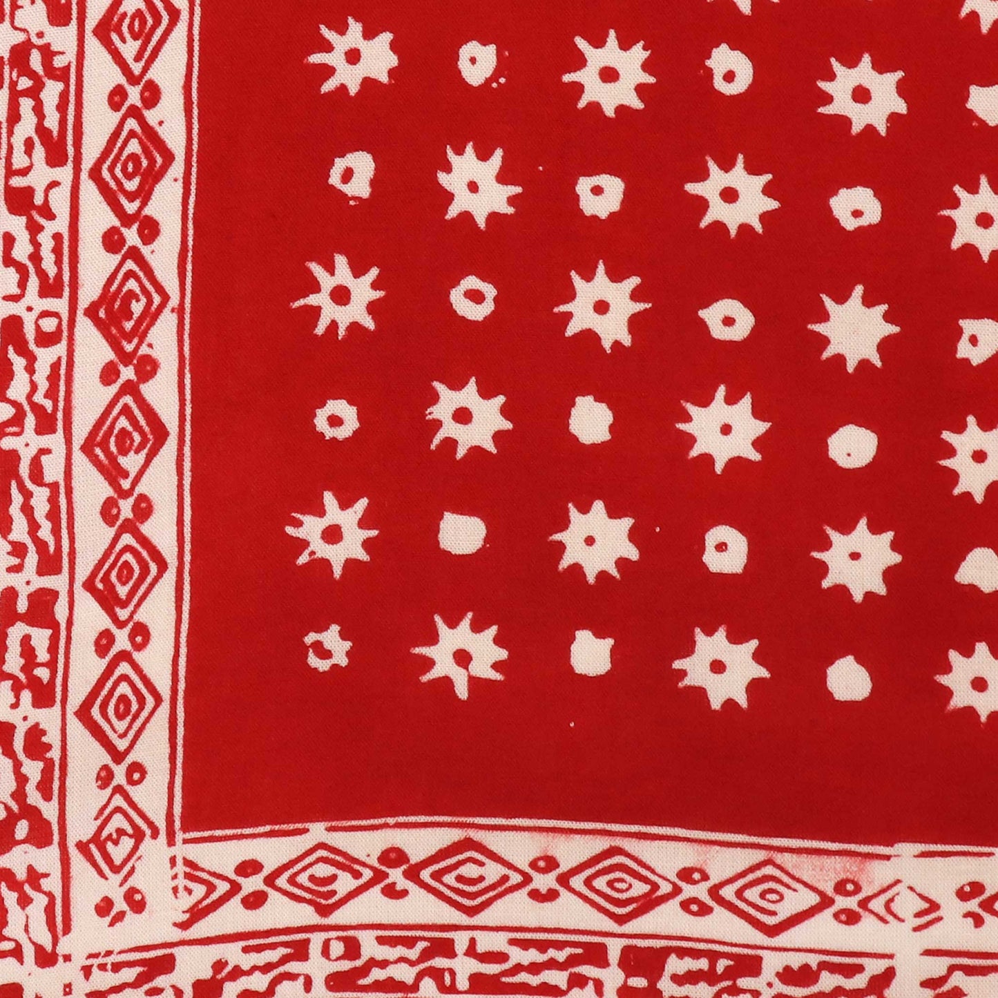 Hand Dyed Batik Bandana, 100% Soft Cotton, Celebrations, Red